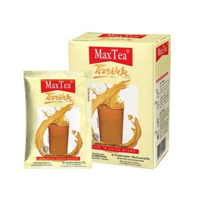 

MaxTea Teh Tarik Minuman Instant Teh Tarik Box @25gr