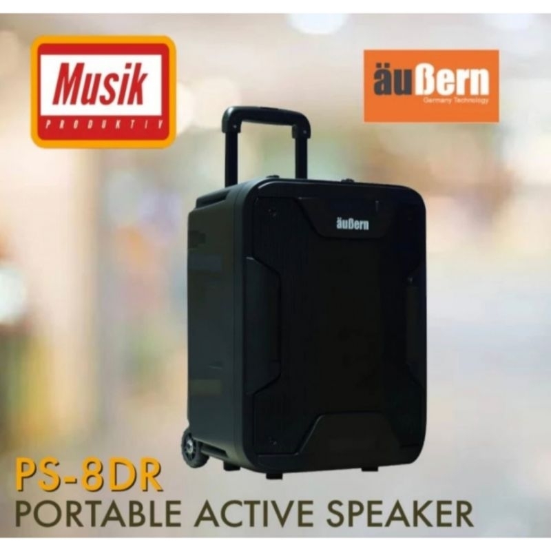 GROSIR SPEAKER PORTABLE BLUETOOTH AUBERN PS8DR 8 INCH GARANSI RESMI