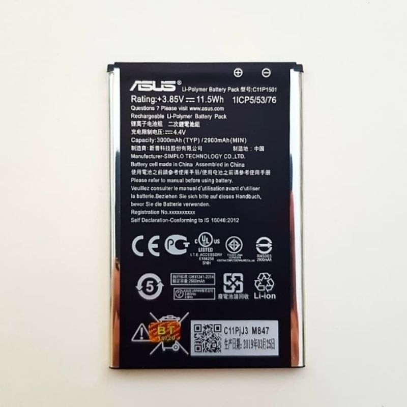 batre hp asus z00udc Z00UD batre ori cabutan normal udah tested