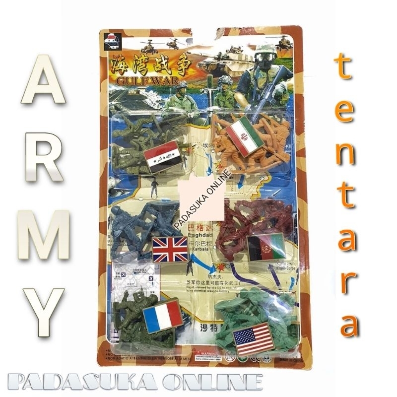 MAINAN GULF WAR SOLDIER SET 320C / MAINAN TENTARA TENTARAAN SET / MAINAN PERANG PERANGAN SET / MAINA