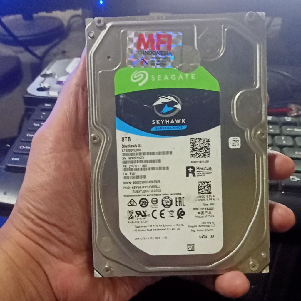 HDD Seagate Skyhawk 8 TB  Garansi Resmi