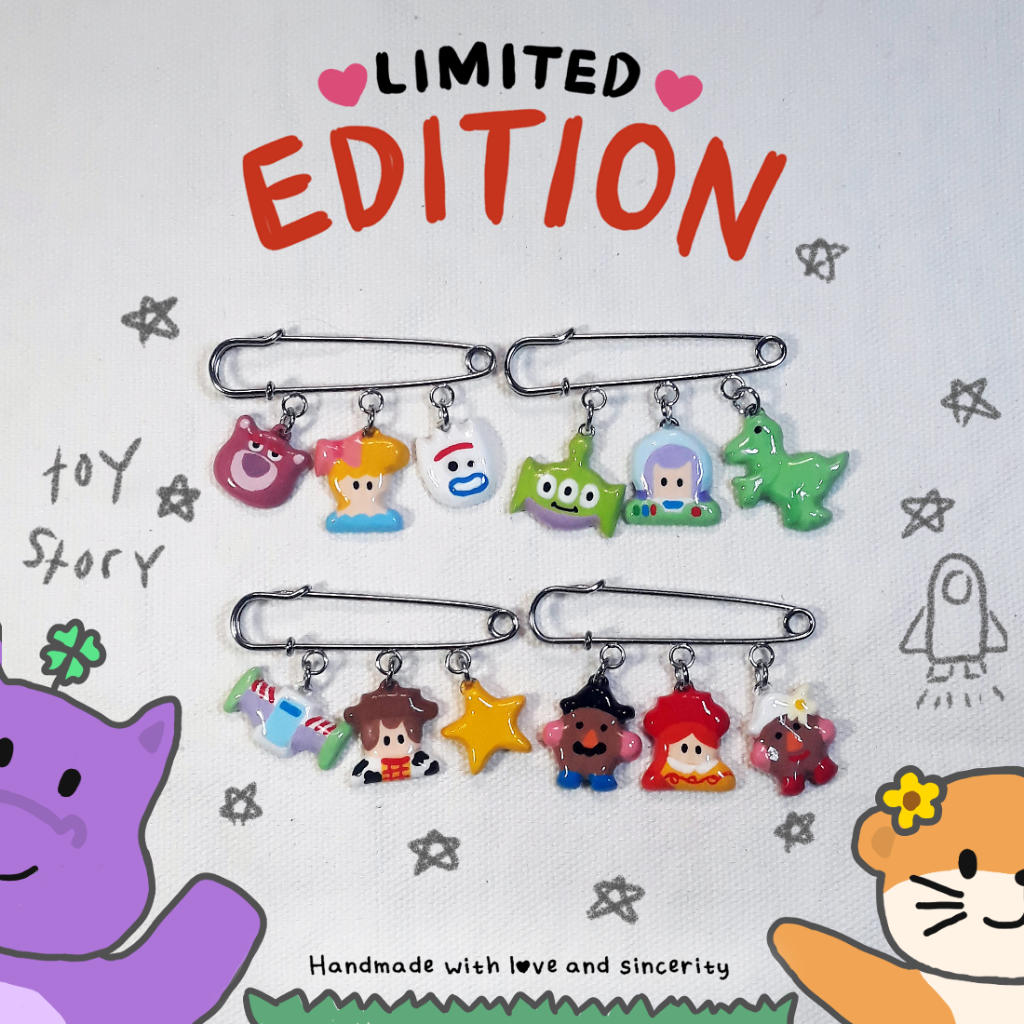 Clay Bag Pin / Bros Toy Story Edition