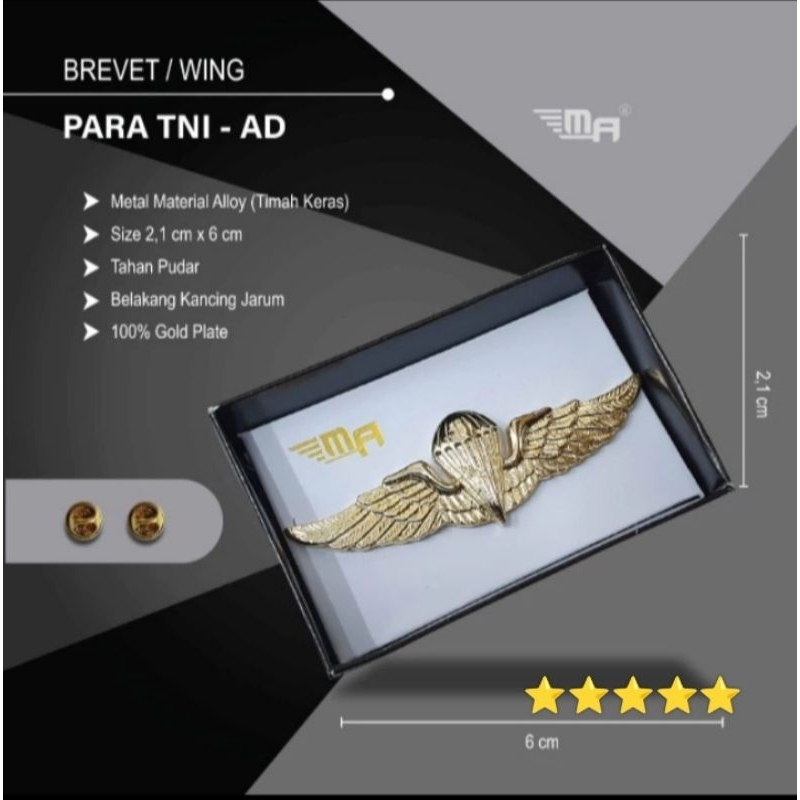 Brivet PDH para TNI AD/wing MA