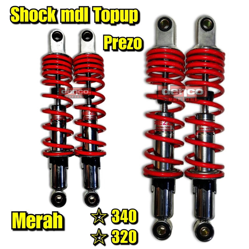 Berdoss_Balimay - Shockbreaker Belakang Model Yss Top Up 340Mm Untuk Supra X, Wave, Supra Fit, Revo,