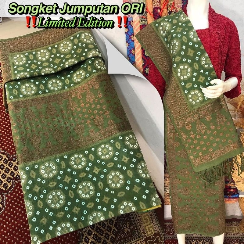 SONGKET JUMPUTAN ORI GRADE A | Songket Tenun Palembang