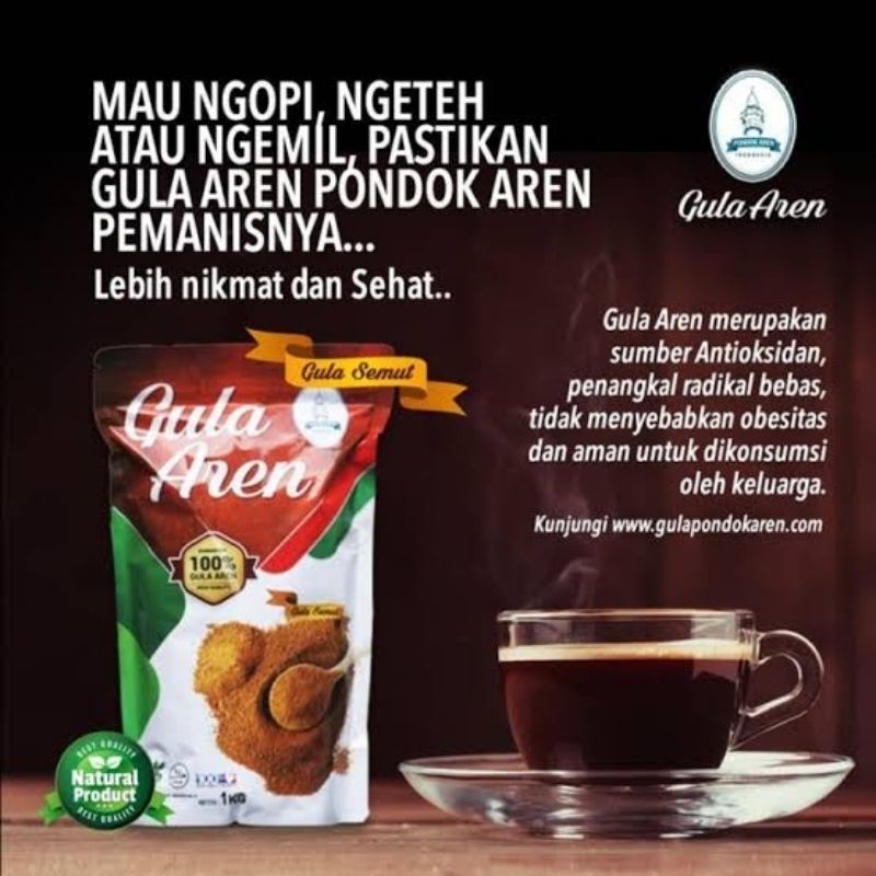 

Pondok Aren Gula Semut Aren Asli Organik Kemasan 1 Kg