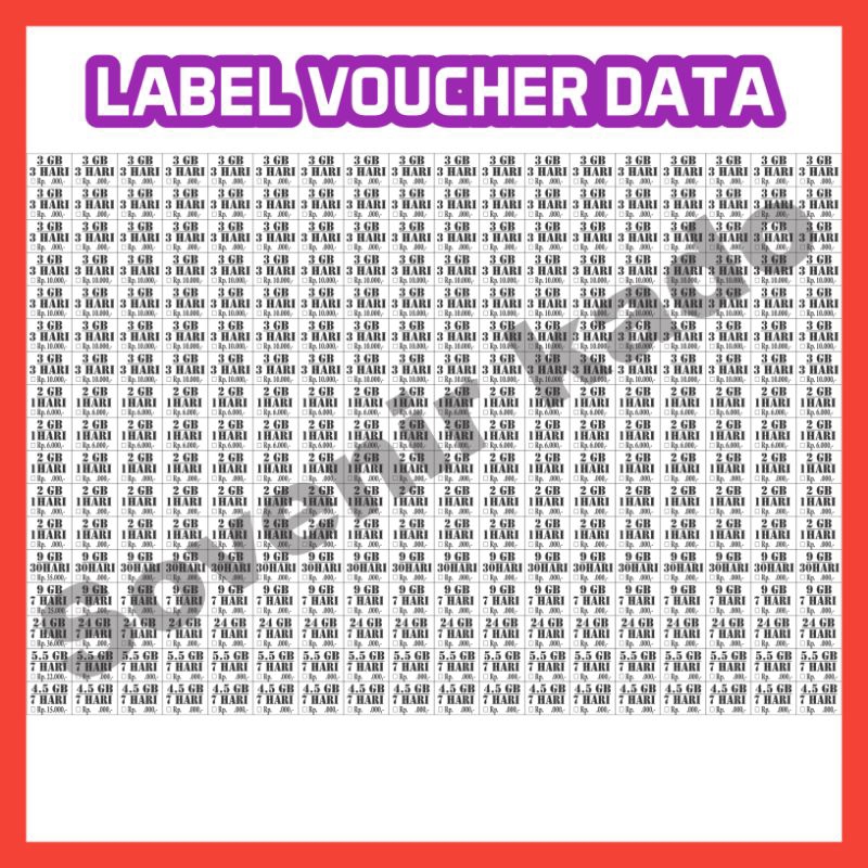 LABEL VOUCHER KUOTA #MEDAN