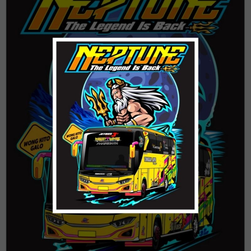 

(free sticker)CETAK STICKER BUSMANIA 5 PCS TUNGGAL JAYA NEPTUNE HOLOGRAM TERMURAH