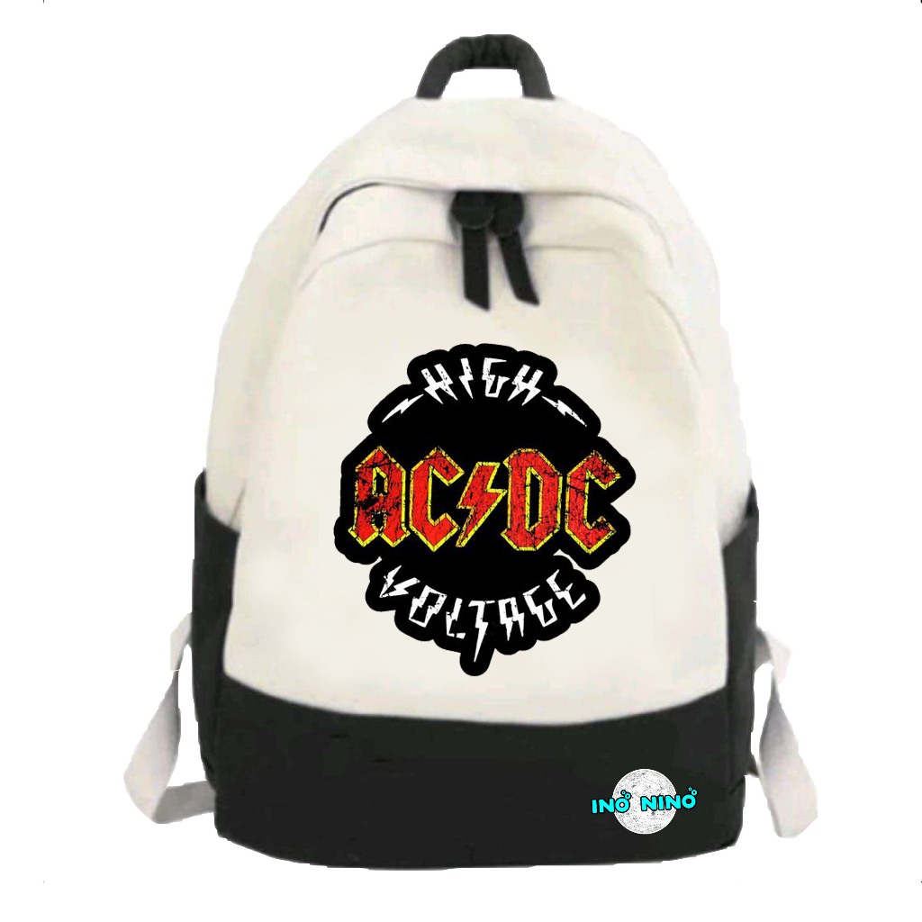 Tas Sekolah Anak SD Laki Laki Perempuan Tas Stm Cowok Basis Tas Kece Kekinian 2024 Acdc High Voltage