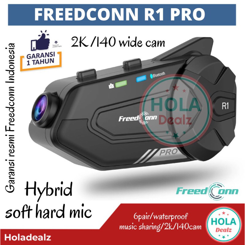 FREEDCONN R1 PRO BLUETOOTH HELM ACTION CAM INTERCOM R1 PRO VS MAXTO M3 R1 PLUS M3S SOOYI S3 ORIGINAL