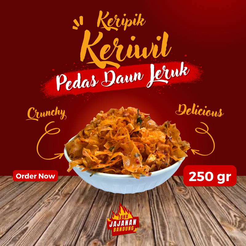 

KERIPIK SINGKONG KRIWIL PEDAS/KRIPSET 250gr