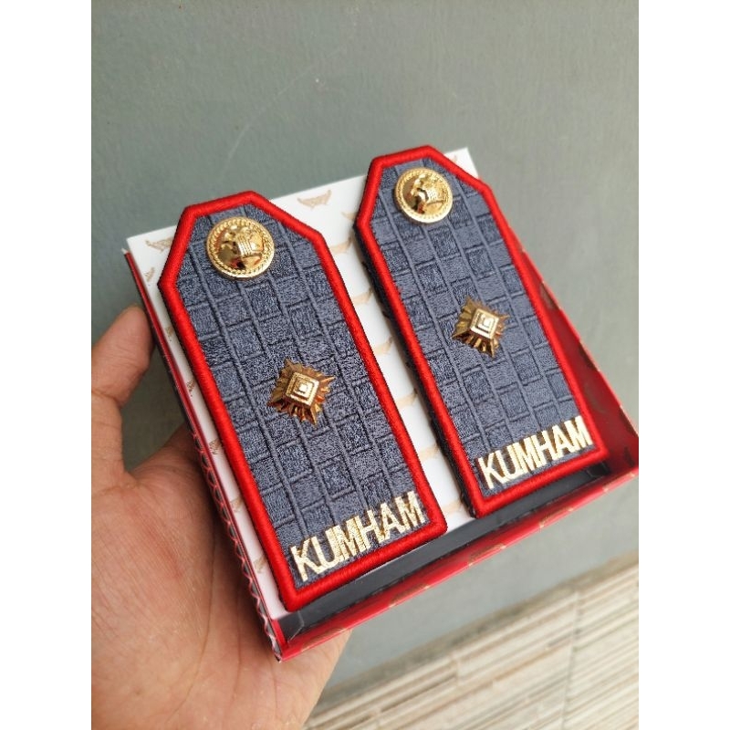 Pangkat pdu kumham 3d lis merah - pangkat pdu kemenkumham 3d