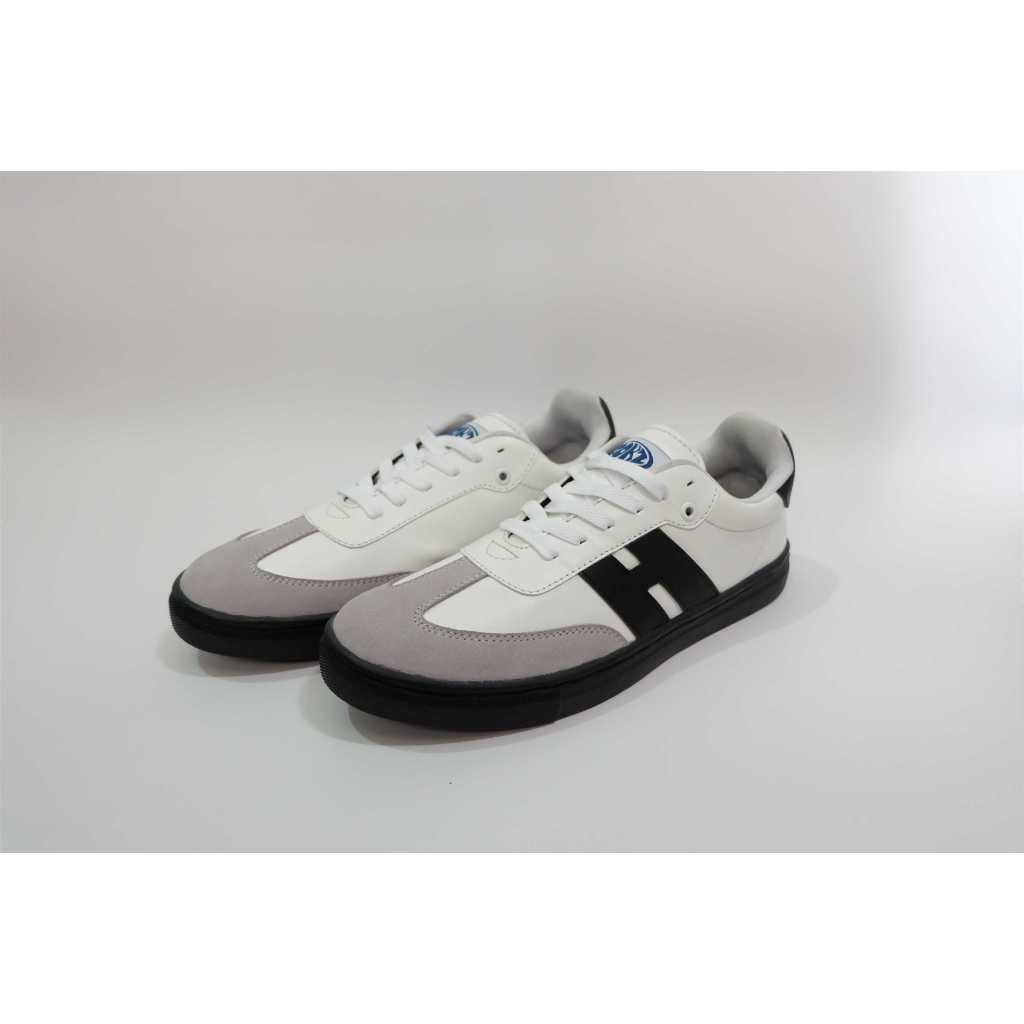 HOOKZ.INC - SEPATU TALI REBN WHITE BLACK | BLACK WHITE | SEPATU PRIA | ORIGINAL 100%