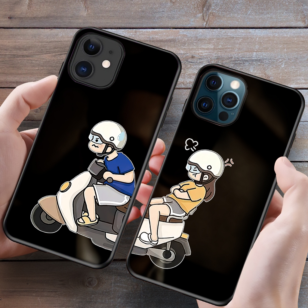 CASE COUPLE LUCU ( Bisa Untuk Semua Tipe HP ) Case Premium Glossy - Realme C11 2021 C20 - Vivo Y12S 