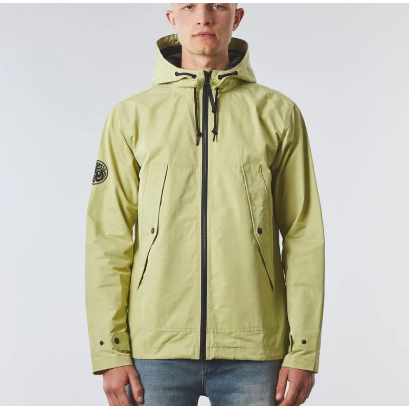 Pretty Green Ridley Cotton Jacket In Green Yellow Originals