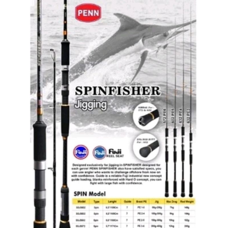 reel penn spinfisher jigging 632 pe 3 dan 4