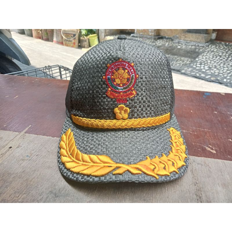 TOPI JARING KOMBINASI LOGO POL PP SATPOL PP GOL 3D LIS PADIKAPAS 1