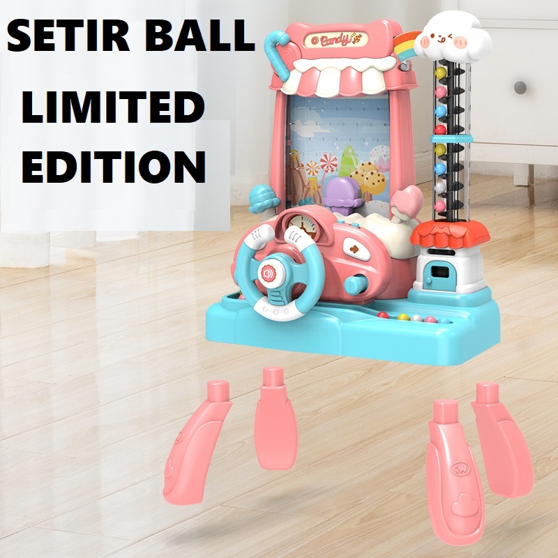 TERLARIS 2023 - MAINAN ANAK DIY PRETEND PLAY DRIVE SETIR MOBIL WHEEL STIR CAR / ADA BOLA BALL WARNA 
