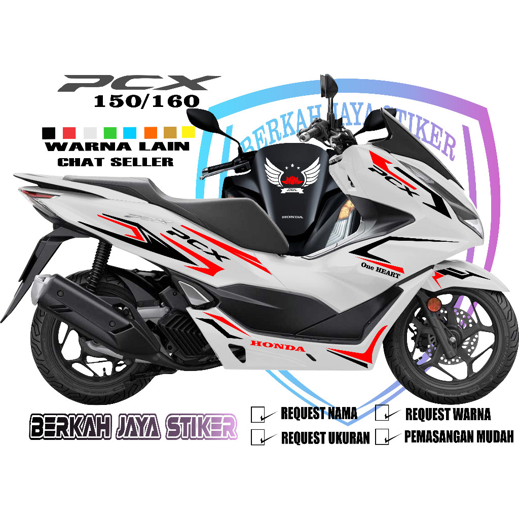 sticker pcx,cutting sticker pcx,sticker motor pcx160