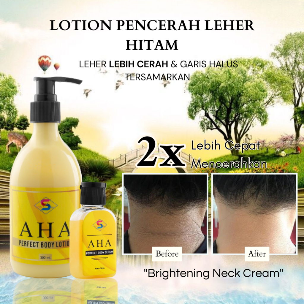 Krim / Cream Pencerah Pemutih Leher Hitam, Mengangkat Sel Kulit Mati Di Leher, Memutihkan Tengkuk Le