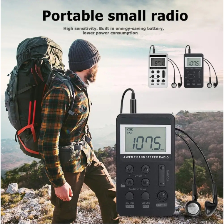 RADIO MINI PORTABLE INTERNATIONAL 2 BAND FM AM SPEAKER RADIO STEREO BATERAI ATAU LISTRIK