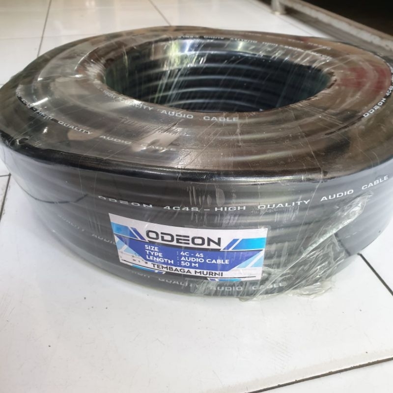 kabel 4x4mm panjang 50 meter odeon 4x4 mm warna hitam