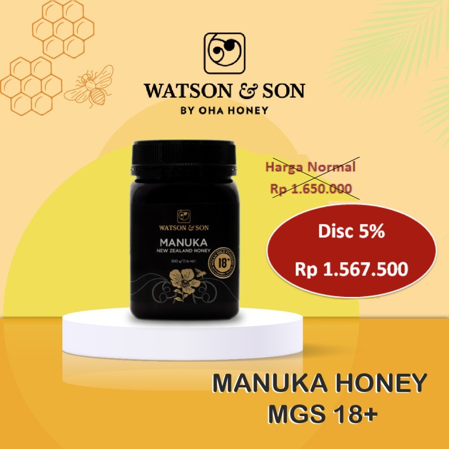 

Madu Manuka Watson and Son MGS 18+ 100% Pure (NZ Product) 500gram