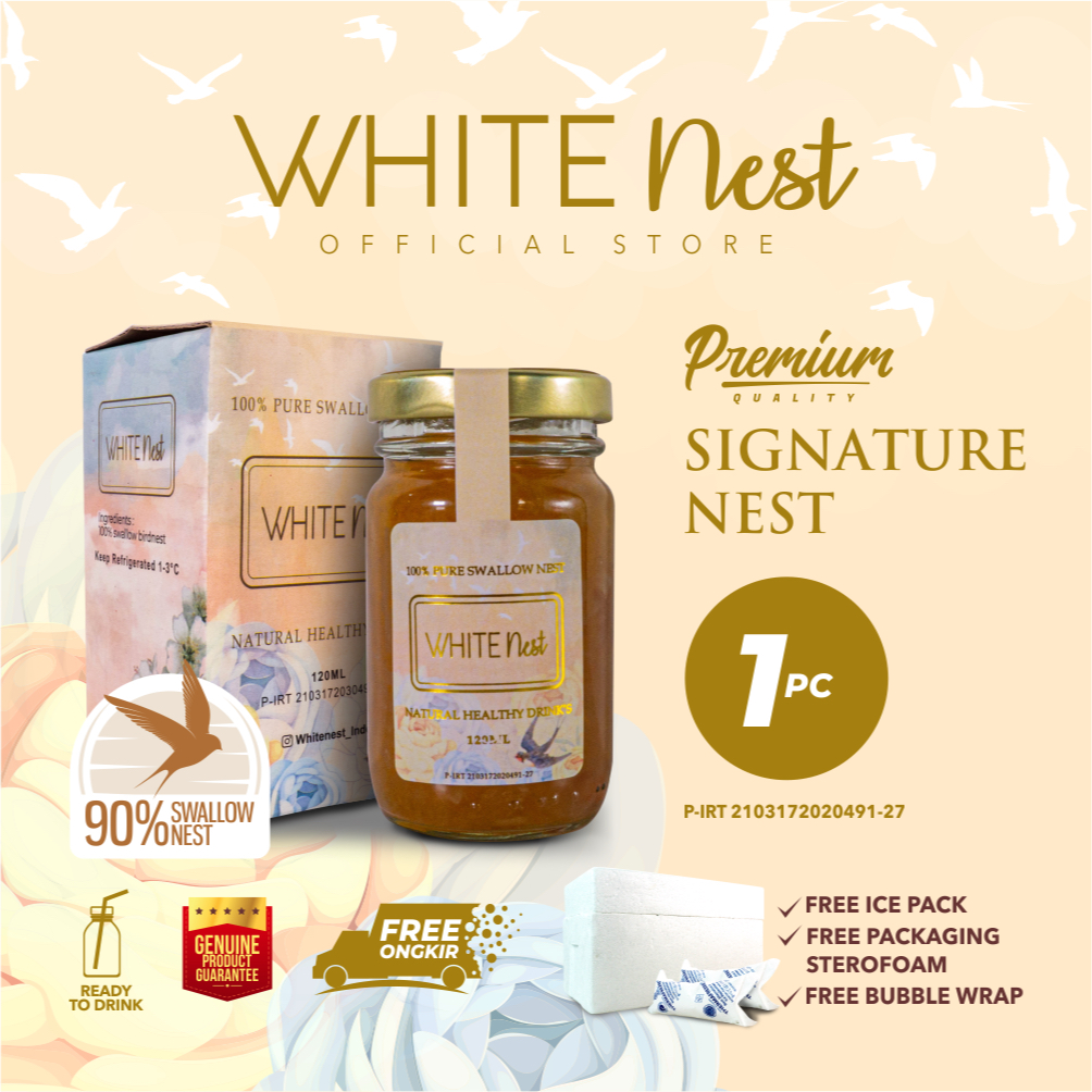 

Minuman Sarang Burung Walet Whitenest Birdnest Ready To Drink SIGNATURE kadar 90%