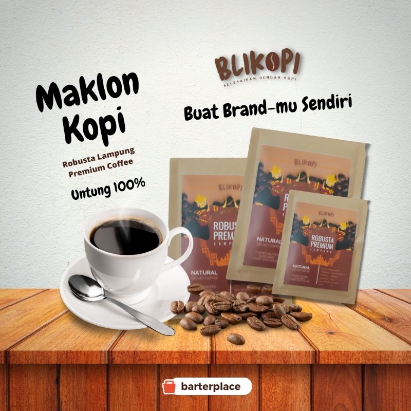 

Paket Maklon Kopi Murah 50 Sachet Ukuran 50gr