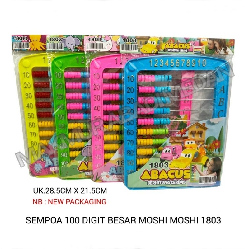Sempoa 100 Digit Moshi Moshi Besar 1803/Sempoa Besar/Sempoa Abacus