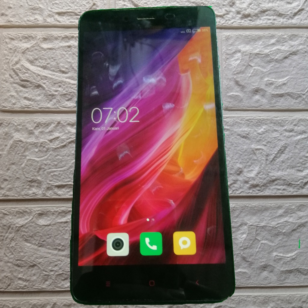 LCD Frame Xiaomi Redmi Note 2 Minus Copotan