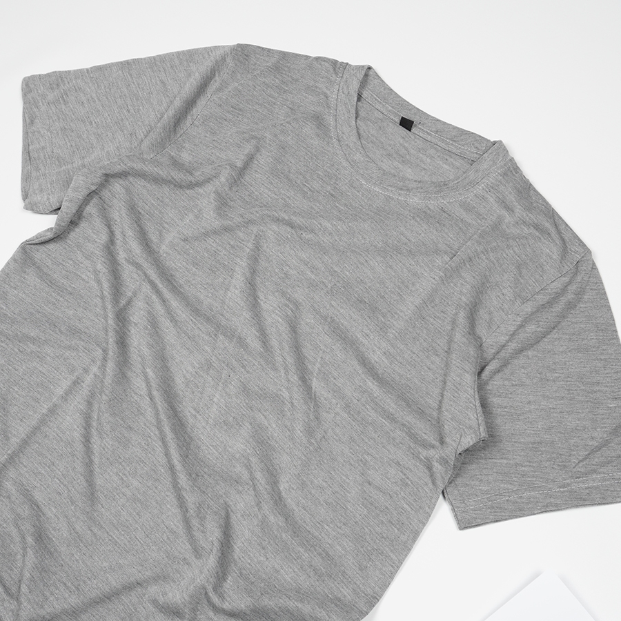 Kaos Polos Abu Misty 100% COTTON COMBED 24s Lengan Pendek UNISEX SIZE S - XXL