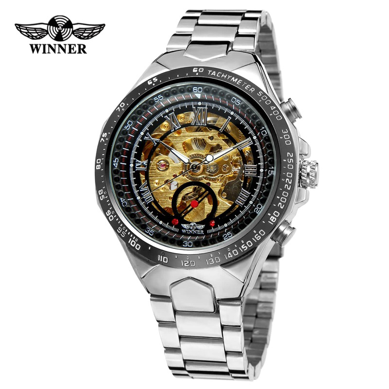 T-WINNER Automatic Watch Original jam tangan otomatis satin less anti air