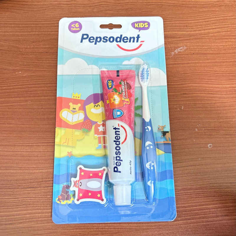 PEPSODENT SET SIKAT DAN PASTA GIGI ANAK