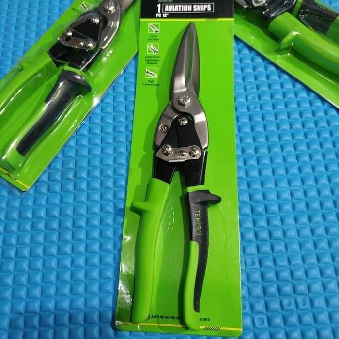 Tekiro Gunting Seng Panjang / Gunting Baja Ringan Lurus / Gunting Holo 12 Inch