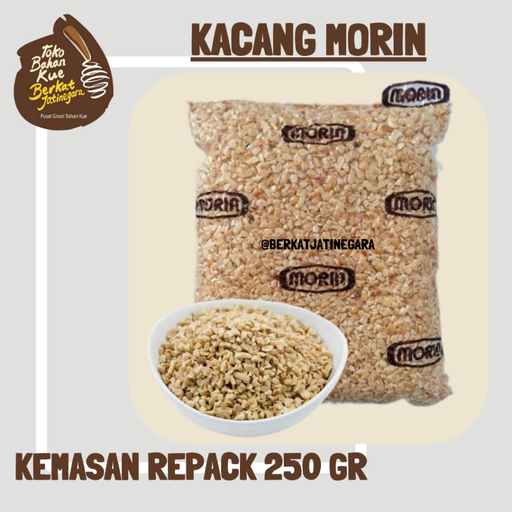 

KACANG SANGRAI MORIN REPACK 250 GR / TOPPING DICED PEANUT KACANG TANAH CINCANG