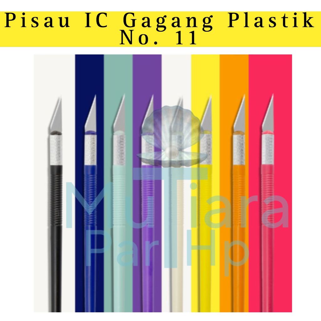 

Cutter Pisau Servis IC Gagang Plastik No 11 - Ukir Precision Knife