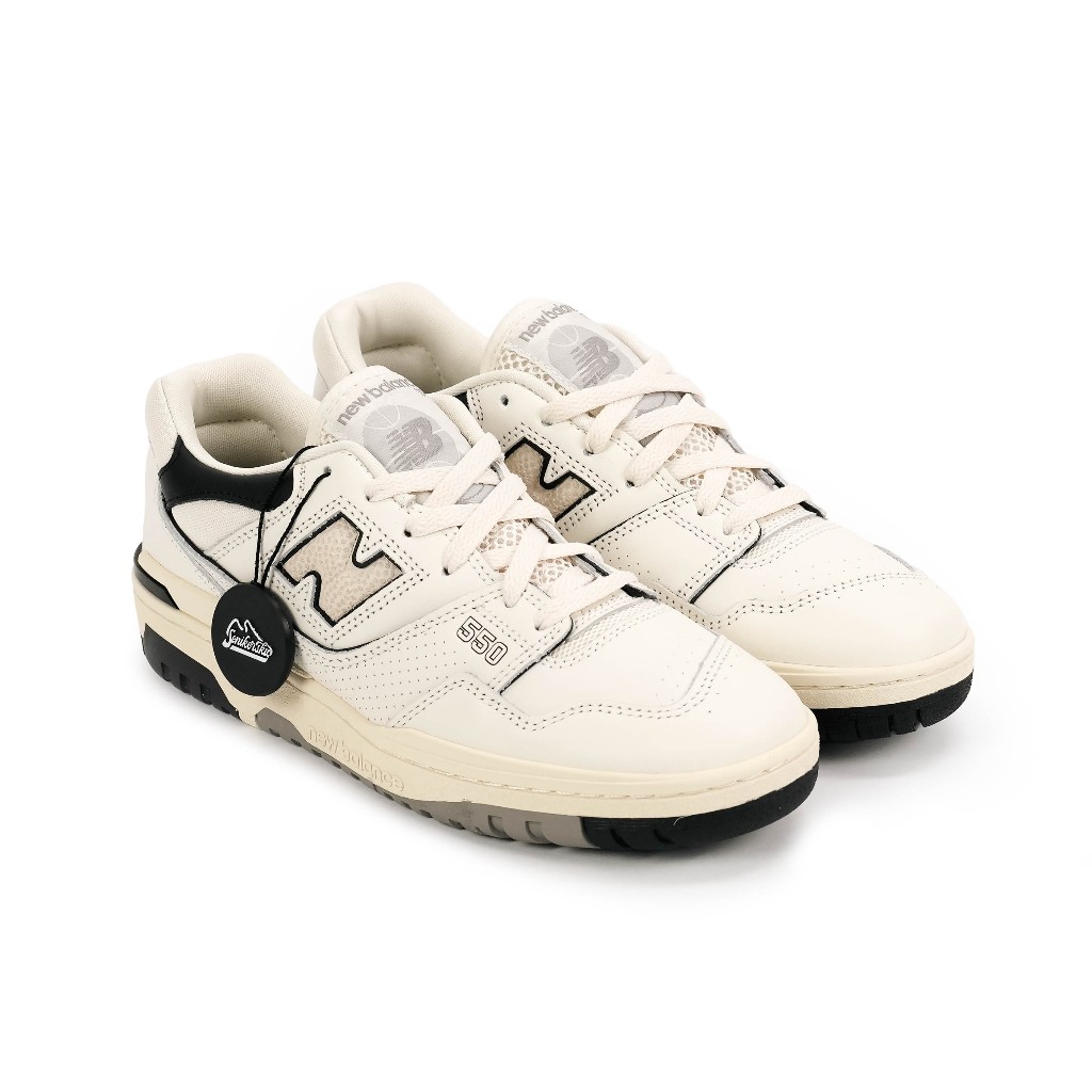 New Balance 550 Sea Salt Cream Black