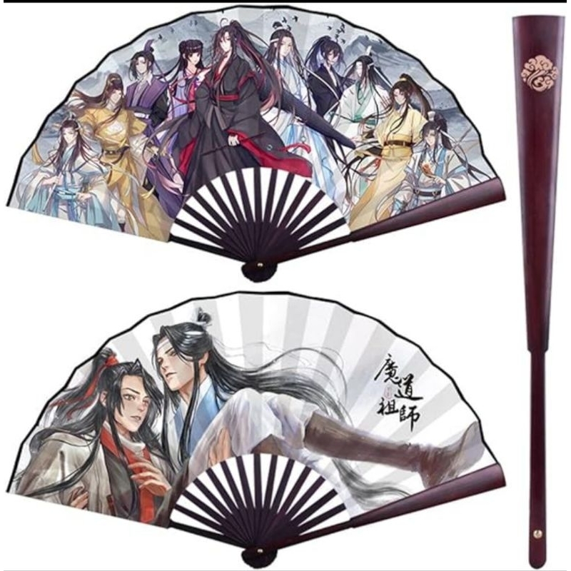 MDZS Mo Dao Zu Shi WangXian Folding Fan Grandmaster of Demonic Cultivation Merch Kipas Lipat Tangan