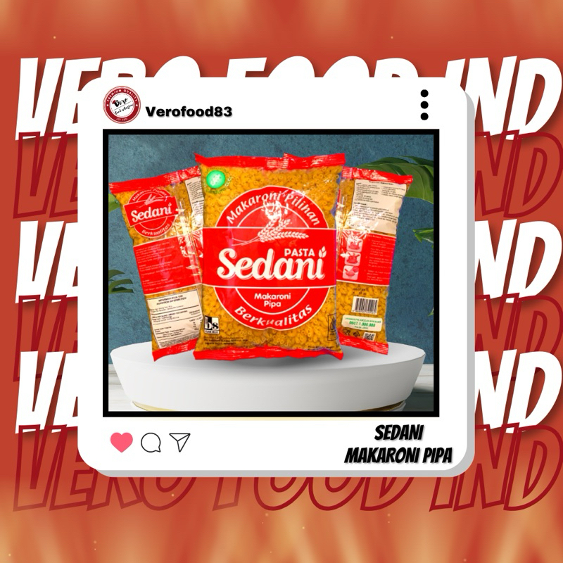 

Sedani Pasta Instan Makroni Pipa Kecil 1Kg