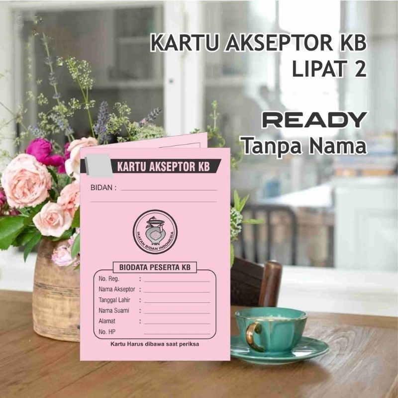 

Ready Kartu KB/Kartu Akseptor KB Lipat 2 isi 100 pcs