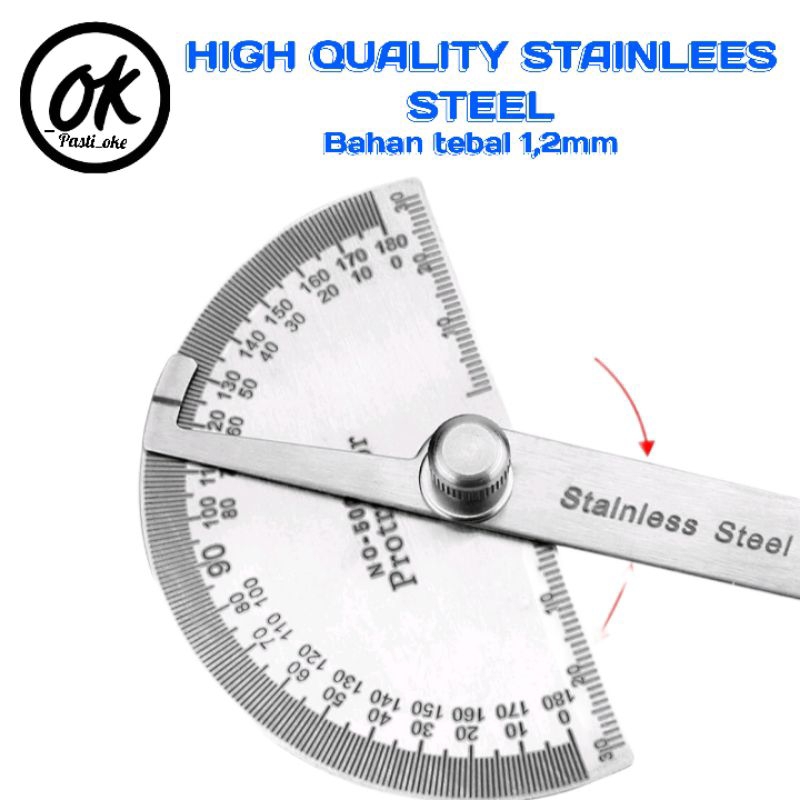 

Penggaris Busur Stainless 180 Derajat Untuk Pekerja