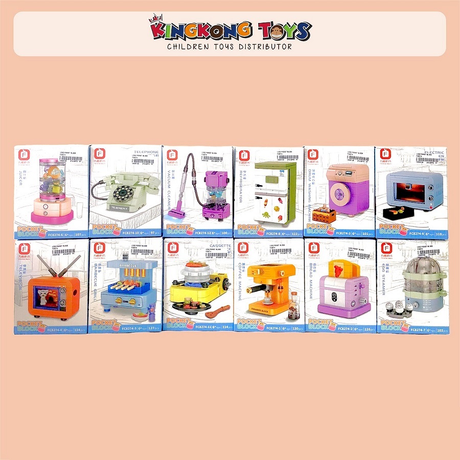 Mainan Lego Pocket Block Peralatan Rumah / Mainan Lego Edukatif Anak / Mainan Peralatan Rumah Lego /