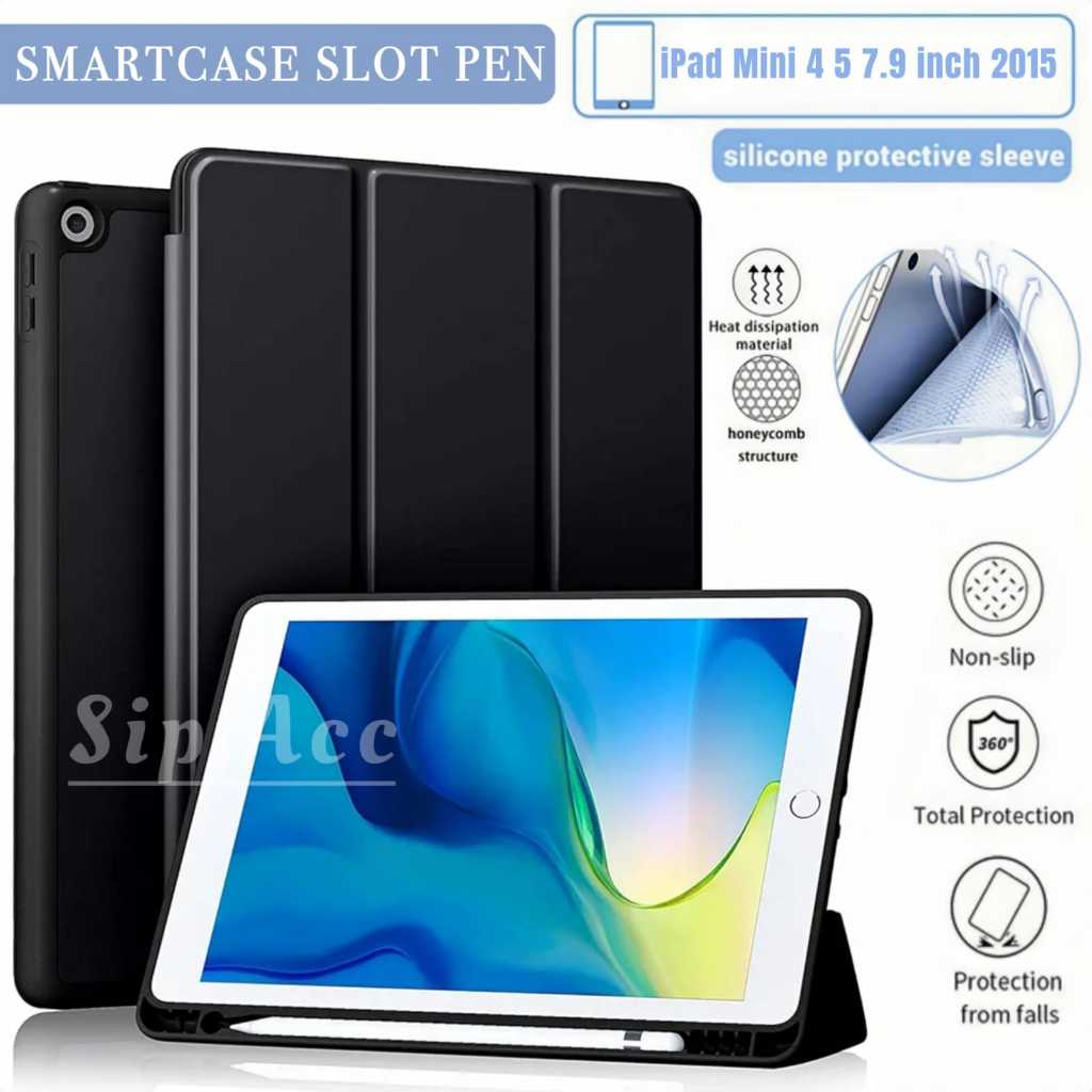 Ipad Mini 5 Case Ipad Mini 4 5 7.9 Inch 2015 Smart Case Silicon Casing SmartCover Flip Book With Slo