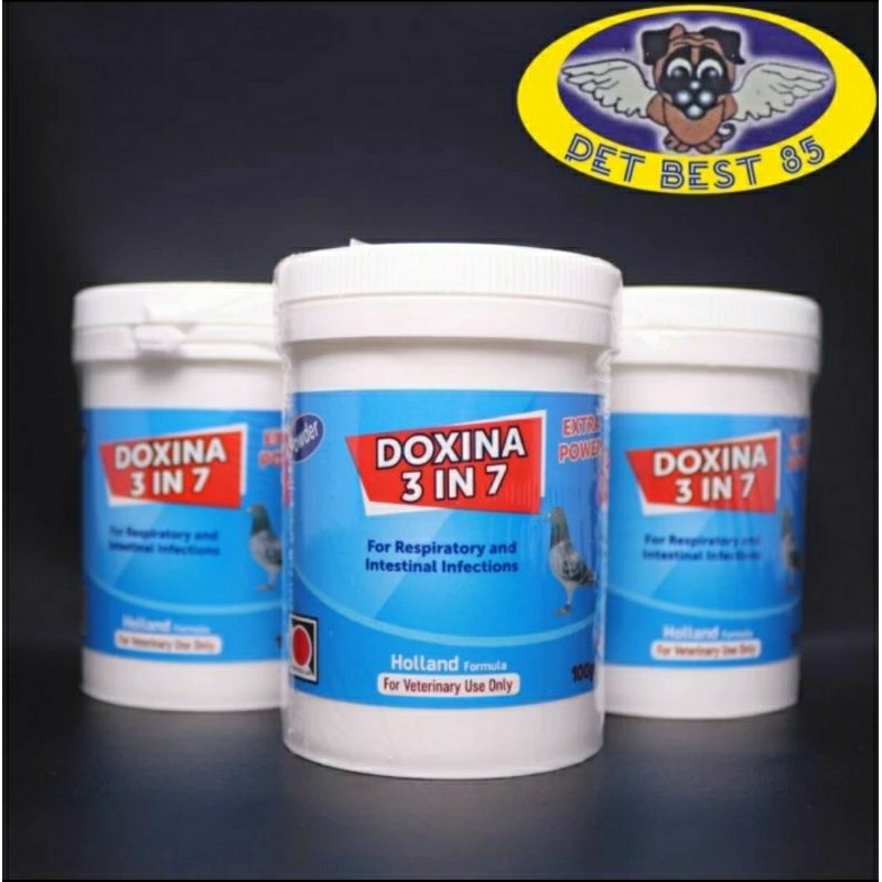 Antibiotik Burung Doxina Extra Power 3in7 100gr Powder Soluble water