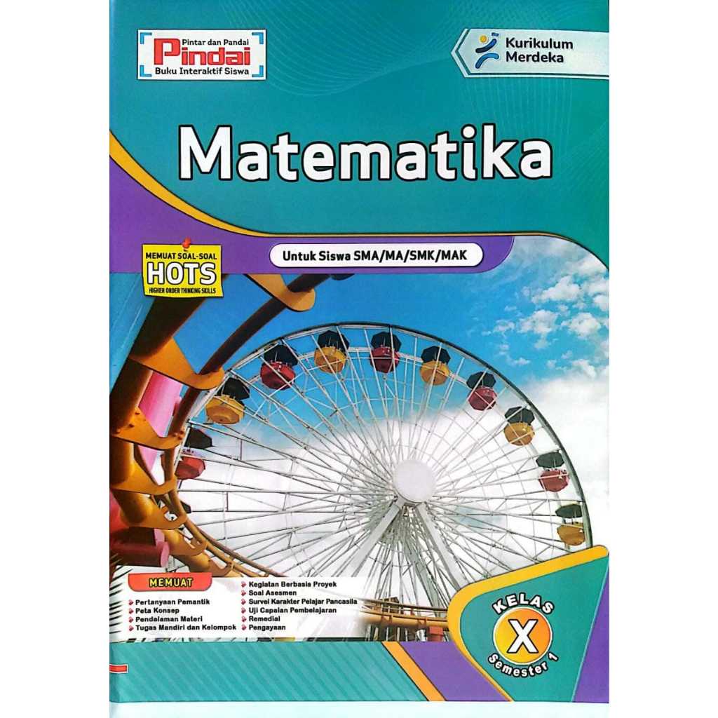 Buku LKS Matematika kurikulum Merdeka Kelas 10 SMA/MA/SMK/MAK Semester 1