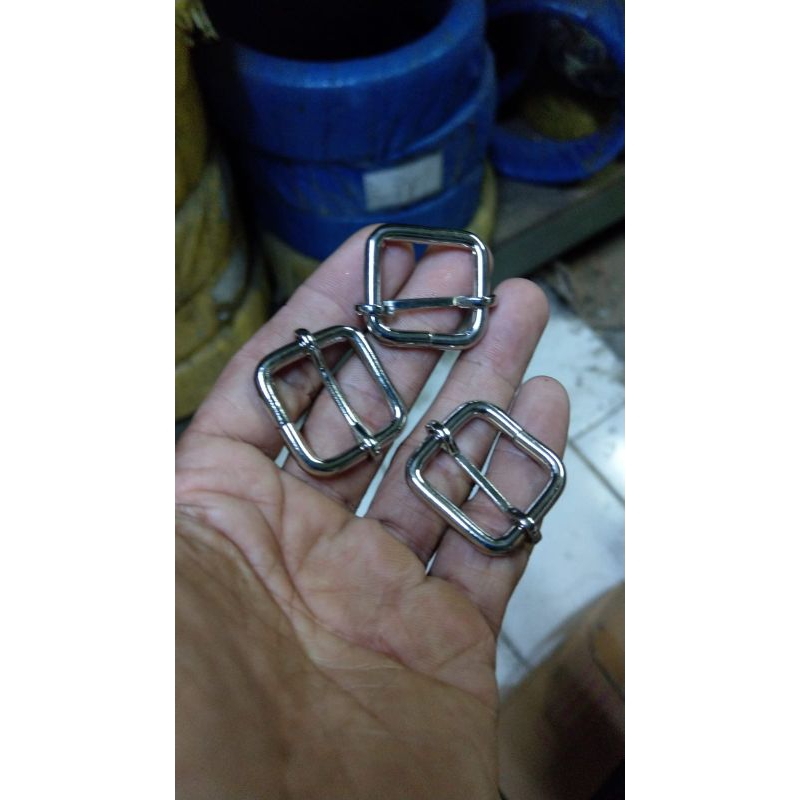 RING JALAN TALI TAS UKURAN 2 CM TEBAL 4 MM (20 PCS) KILAP NIKEL.