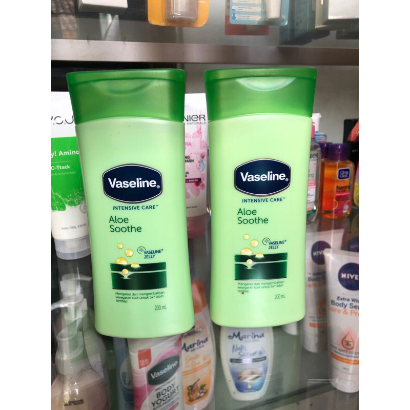 vaseline aloe soothe//handbody aloe vera 200ml