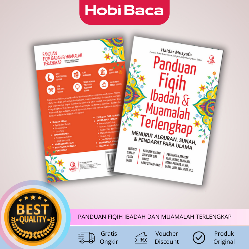 BUKU RELIGI BEST SELLER PANDUAN FIQIH IBADAH DAN MUAMALAH TERLENGKAP MENURUT AL-QURAN SUNNAH DAN PEN