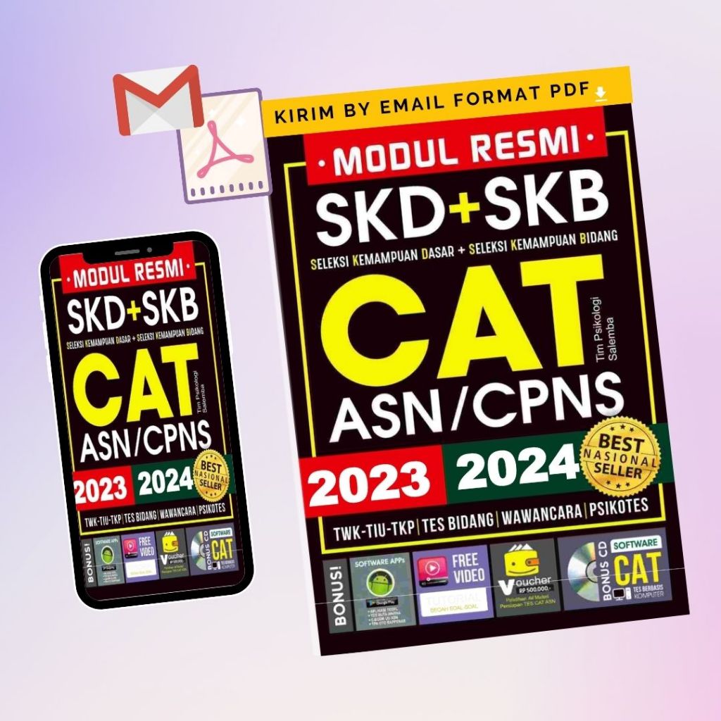 Modul Resmi SDK+SKB CAT ASN/CPNS 2023/2024 Best Seller